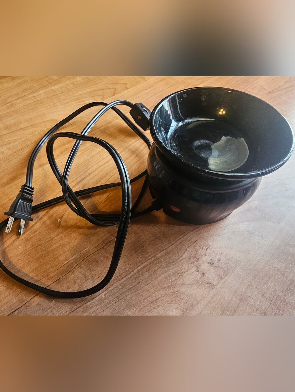 Scentsy Zebra Patterned Electric Wax Warmer - Black